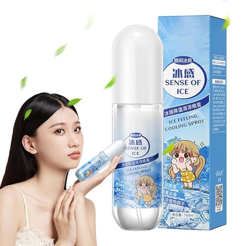 Niebla De Enfriamiento Instantánea - Flash Caliente - Spray Refrescante Para La Cara Y El Cuerpo - Instantáneo Para La Menopausia Flushes Calientes - Ayuda A Hidratar La Piel - 100 Ml