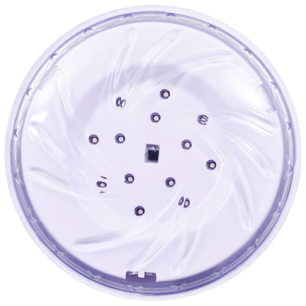 Unterwasser LED Poollampe mit Fernbedienung Weiß, 150 mm Kunststoff, IPX7, 13 LEDs, 2 Helligkeitsstufen für Schwimmbad, Whirlpool, Spa, Teich und Wasserdekoration