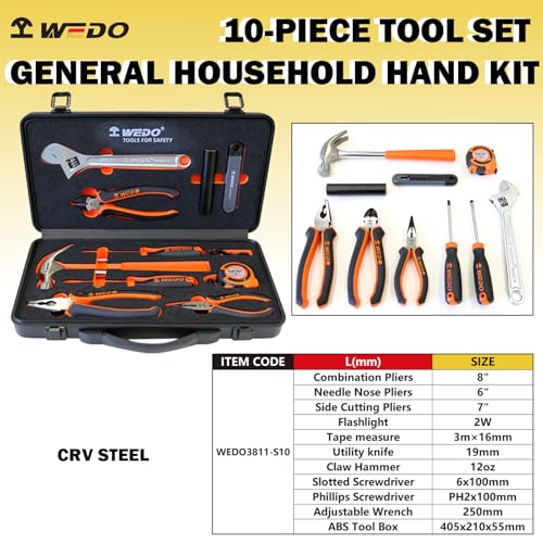 Set de herramientas combinado de 10 piezas WEDO miniatura 2