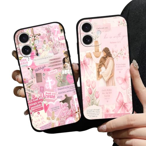 Zrutru 2 Pack Christian Jesus Scripture Phone Cases for ‌iPhone 17 Case