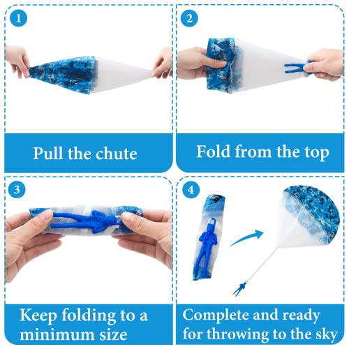 image for Spectabilis Army Parachute Toys for Kids Outdoor Toys, Tangle Free Fig