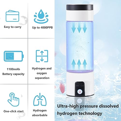 Générateur d'ioniseur de bouteille d'eau d'hydrogène 1600 PPB