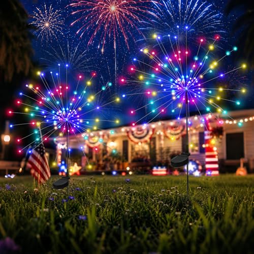 PEVOROS Garden Decor Solar Lights Outdoor,120LED Waterproof Colorful Solar Fairy Garden Lights for...