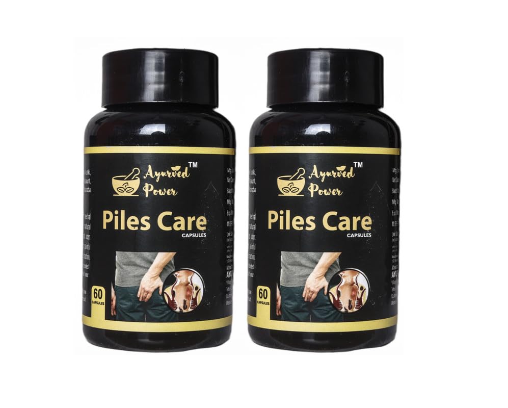 AYURVED POWER Piles Capsule 500mg Hemorrhoid Support, Bavasir, Fissure. Fistula, Inflammation & Rectum I Fast Relieve In Bleeding, Burning & Pain 60 Capsule - Pack of 2 (B0CS9SYS1R) Amazon Price History, Amazon Price Tracker