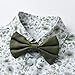 FAXSON Baby Boys Girls Brother and Sister Matching Outfits Clothes Floral Gentleman Shorts Set(Green-a boy,130/6 Years)