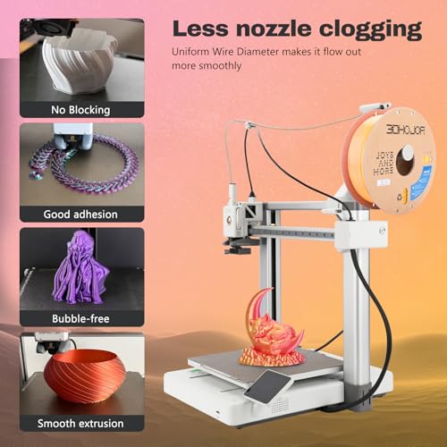 Image of Silk PLA Filament 1.75mm Gold Pink Dual Color PLA 3D Printer Filament 2 in 1 Coextrusion 1KG Spool(2.2lbs) 3D Printing Filament Dimensional Accuracy + /- 0.03mm Fits for Most FDM 3D Printers