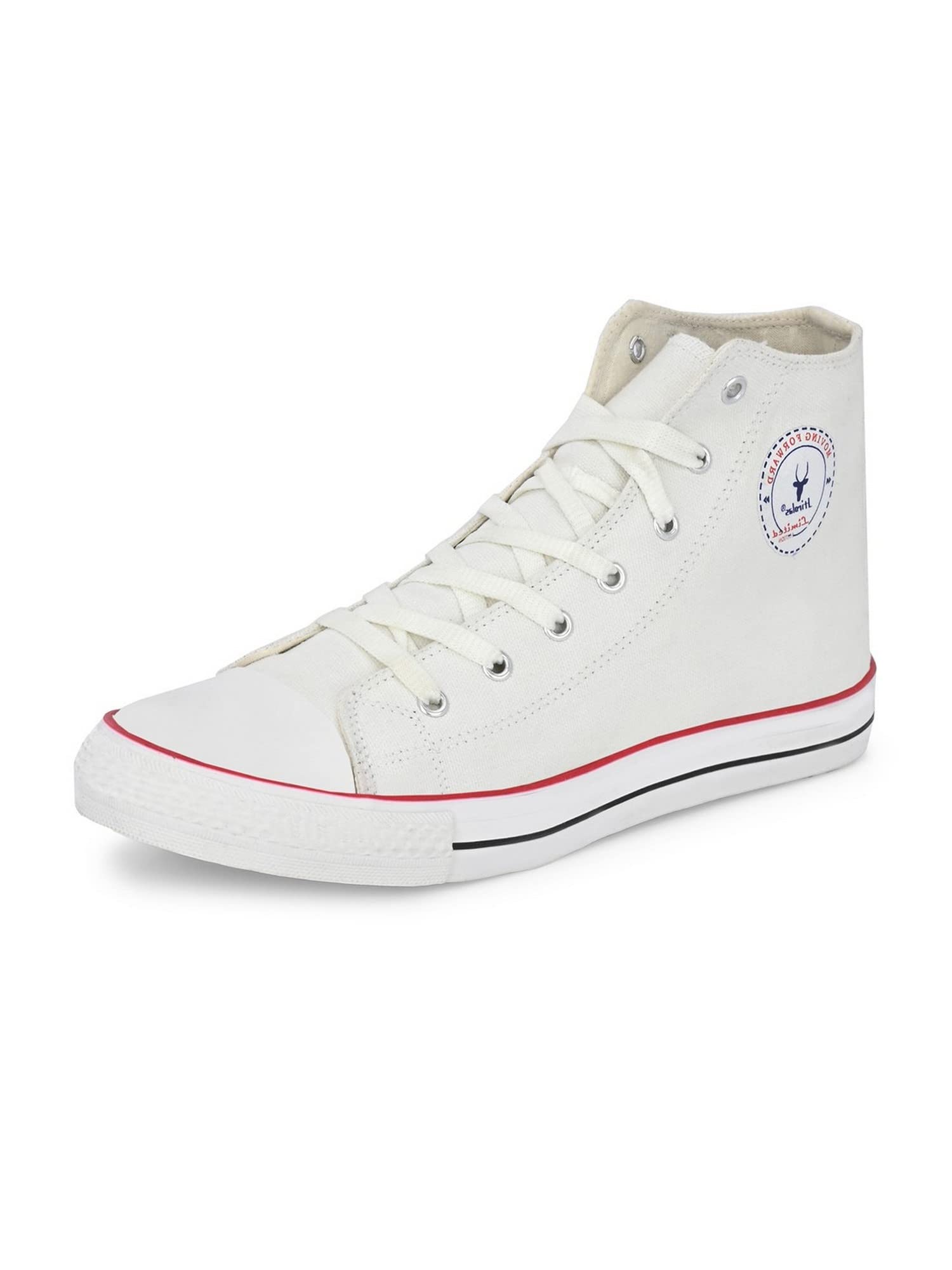 See full amazon price history chart for Hirolas® Mens Vulcanized White Canvas Rubber Toe High Ankle Skateboard Sneakers Shoes Hirolas® Mens Vulcanized White Canvas Rubber Toe High Ankle Skateboard Sneakers Shoes (B0BVHNML3M) Amazon Price History, Amazon Price Tracker