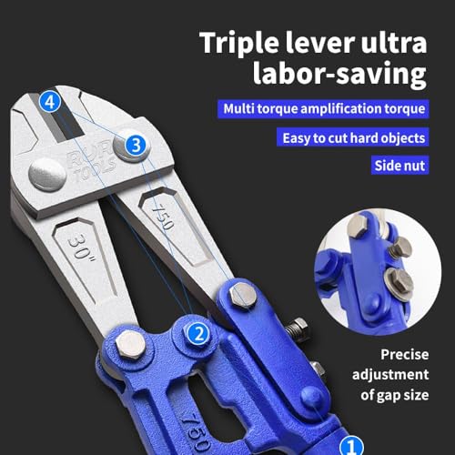 8“ Mini Bolt Cutter for Locks - Chrome Molybdenum Steel Blade,Lock Cutter Suit For Home and Industrial Using (8-inch)