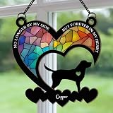 You Were My Favorite Hello And My Hardest Goodbye - Personalized Window Hanging Suncatcher Ornament, Sympathy Gift For Pet Owners, Memorial Suncatcher for Pet Lover, Dog Memorial Gift for Loss of Dog