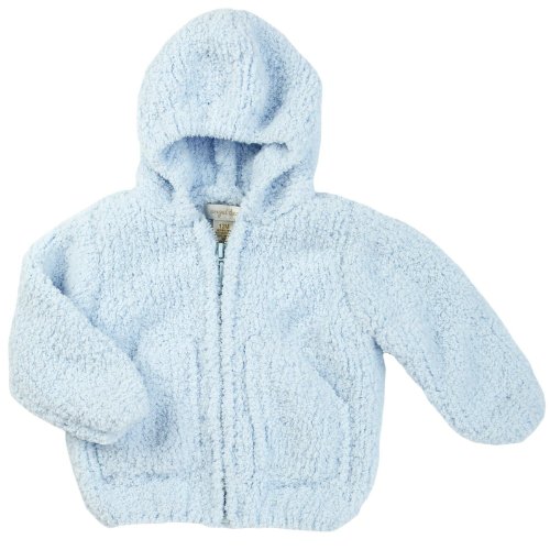 Angel Dear Unisex Baby Fleece Zip Hoodie - Light Blue - 12 Months