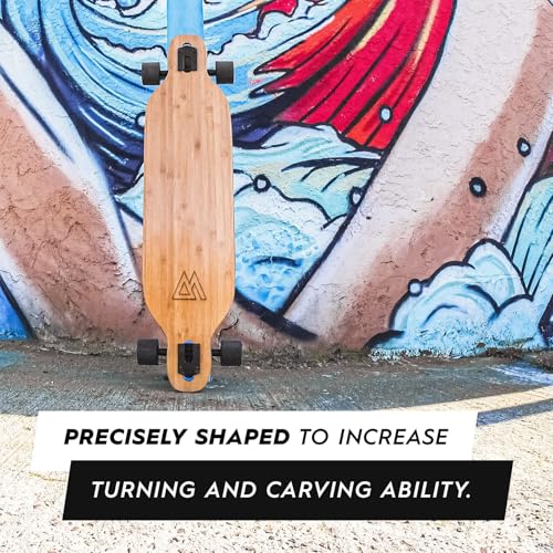 Magneto Bamboo Carving Longboard Complete