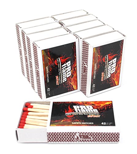 PRO flame Streichhölzer Zündholzschachtel Zündhölzer Sicherheitszündhölzer Schachtel Anzünder Anzündstäbchen… - Image 4