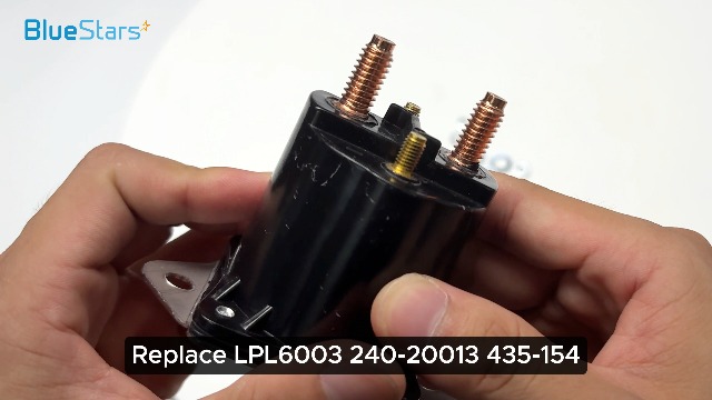 BlueStars 12V Gas Golf Cart Solenoid 1013609, 1012275 - for 1984