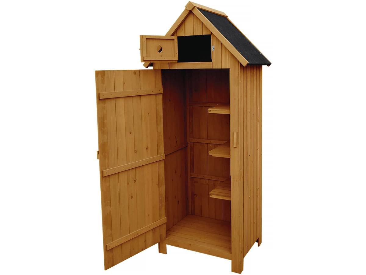 Armoire de Jardin Cabanon - 77 x 54.5 x 179 cm - Marron