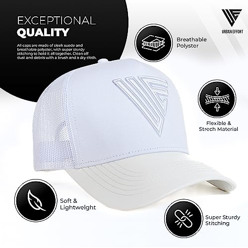 Image of Urban Effort Trucker Hat for Men - Mesh Back Baseball Cap, 5 Panel Snapback Hats for Men and Women