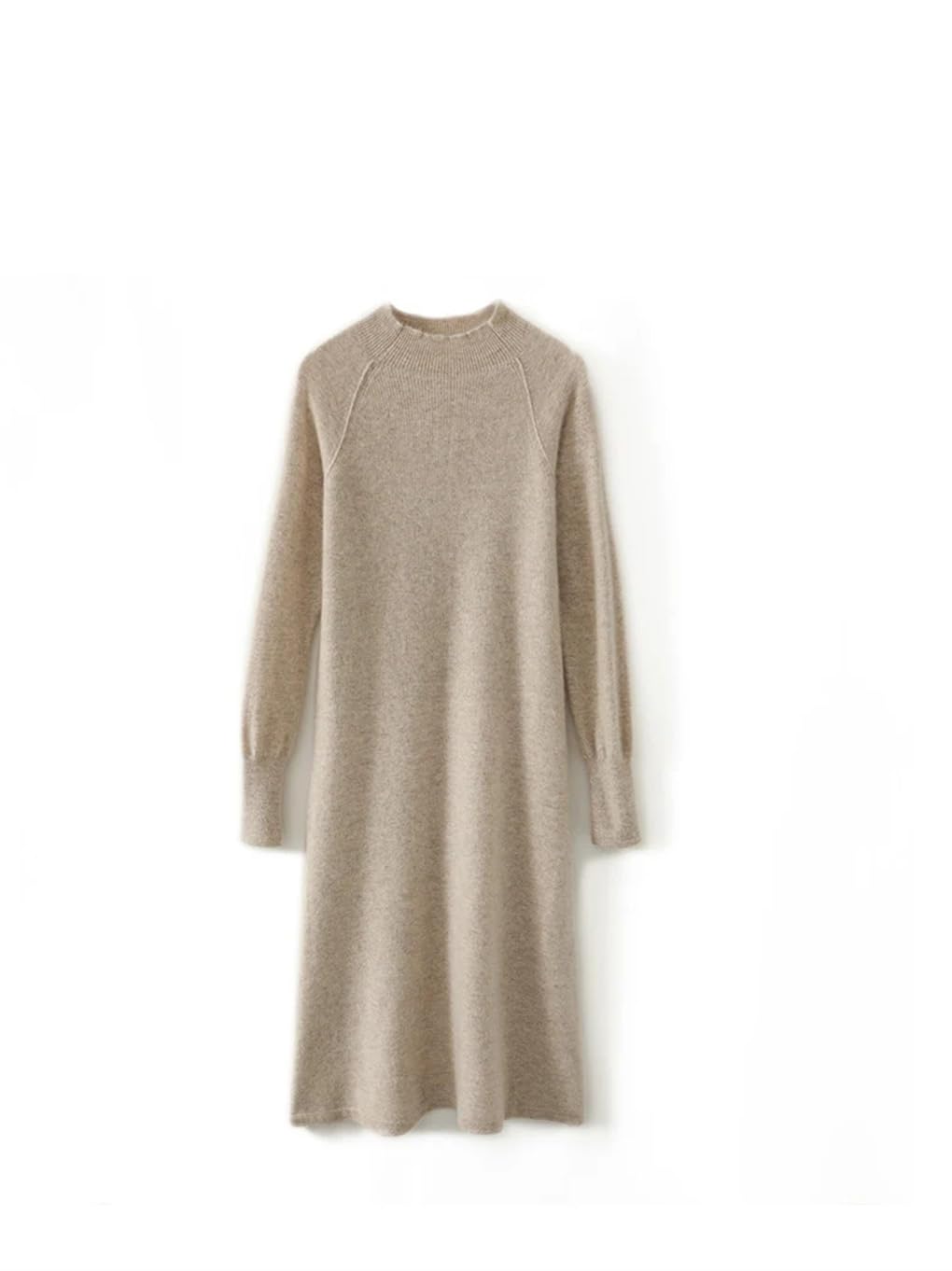 Maglione da donna in lana lavorato a maglia, maglione da donna per autunno e inverno, maglione lungo ispessito