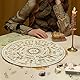 Andoer Star Pendel Board Holz Wünschelrutengehen Wahrsagtafel Rund Metaphysisch Nachrichtenbrett Hexerei Wiccan Altar Anfänger Hexerei Zubehör