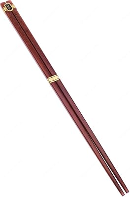 M.V. Trading TL1071 Long Brown Wooden Cooking Chopsticks, One Pair, 16 Inches