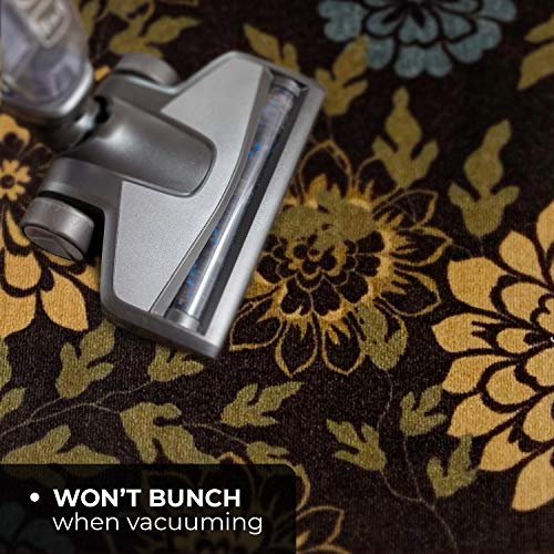 House, Home And More Skid-Resistant Carpet Runner – Floral Bloom – Classic Brown – 12 Feet X 26 Inches #TOP4