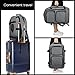 Dinictis Travel Backpack Carry on Flight Approved, Backpack Suitcase for Travel, Personal Item Travel Bag fits 17 inch Laptop- Dark grey