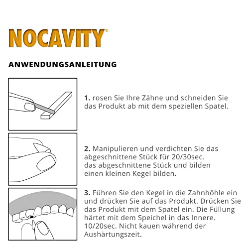 Zahnzement Nocavity für temporäre Zahnfüllungen und Isolierung