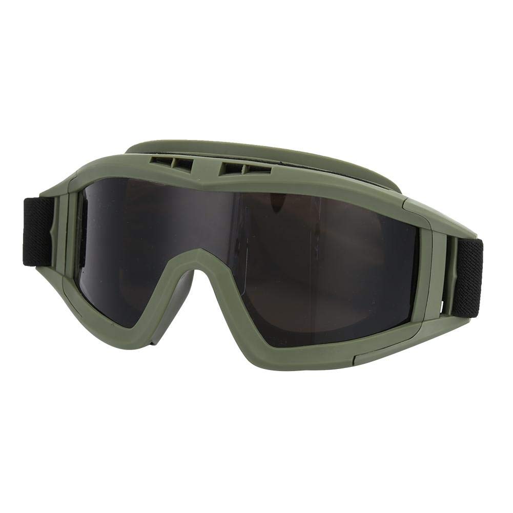 Occhiali Tattici Anti-polvere Anti-nebbia Occhiali Protettivi per Occhi con Obiettivo Intercambiabile per Ciclismo Guida Paintball Airsoft Ski(Verde Militare)
