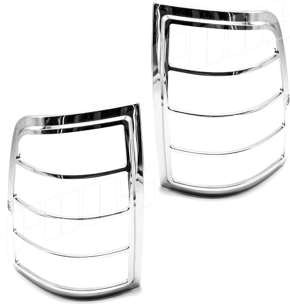 Chrome Tail Light LAMP Cover for Dodge RAM 1500/2500 / 3500 Year 09-10 11 12 13 14 15 16 17/10~16