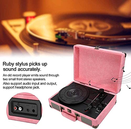 WENQJ Bluetooth Portable Valise Record Player 33/45/78 RPM Record Holder 3 + Speed + Turntable Record Player Turntable… - Les Beatles, Paul McCartney, John Lennon, RIngo Starr, George Harrison WENQJ Bluetooth Portable Valise Record Player 33/45/78 RPM Record Holder 3 + Speed + Turntable Record Player Turntable… – Image 4