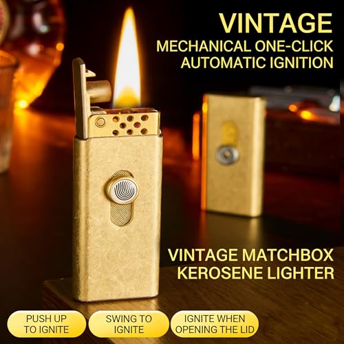 Encendedor Retro Mecánico de Latón miniatura 3
