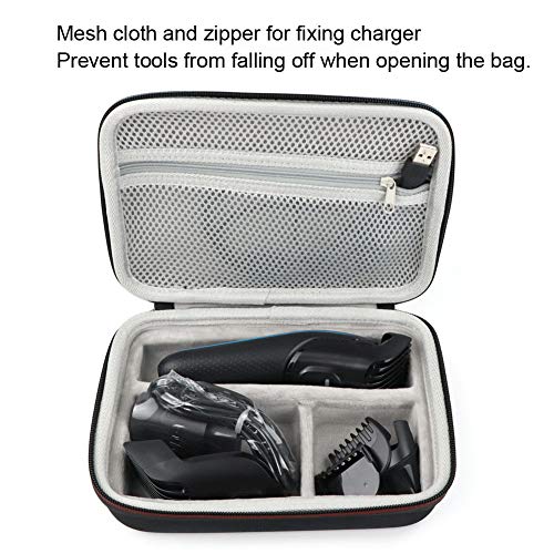 Bolsa de armazenamento para máquina de cortar cabelo, estojo organizador portátil para barbeador elé
