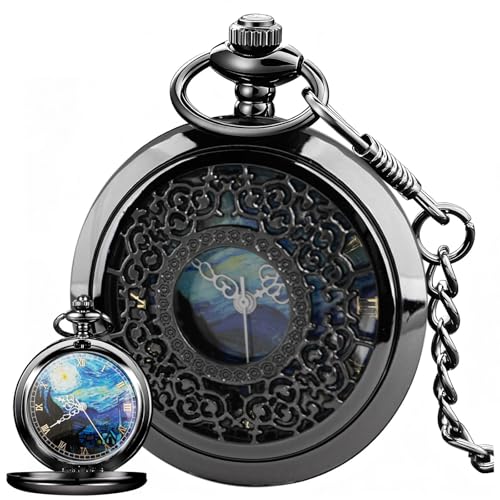 Image of Tiong Roman Numerals Scale Quartz Pocket Watches with Chain Christmas Graduation Birthday Gifts Fathers Day