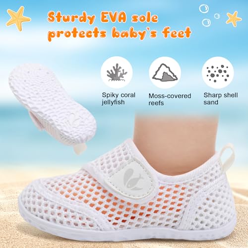 Image of FEETCITY Toddler Water Shoes Boys Girls Swim Shoes Quick Dry Kids Aqua Socks Barefoot for Beach Swimming Pool