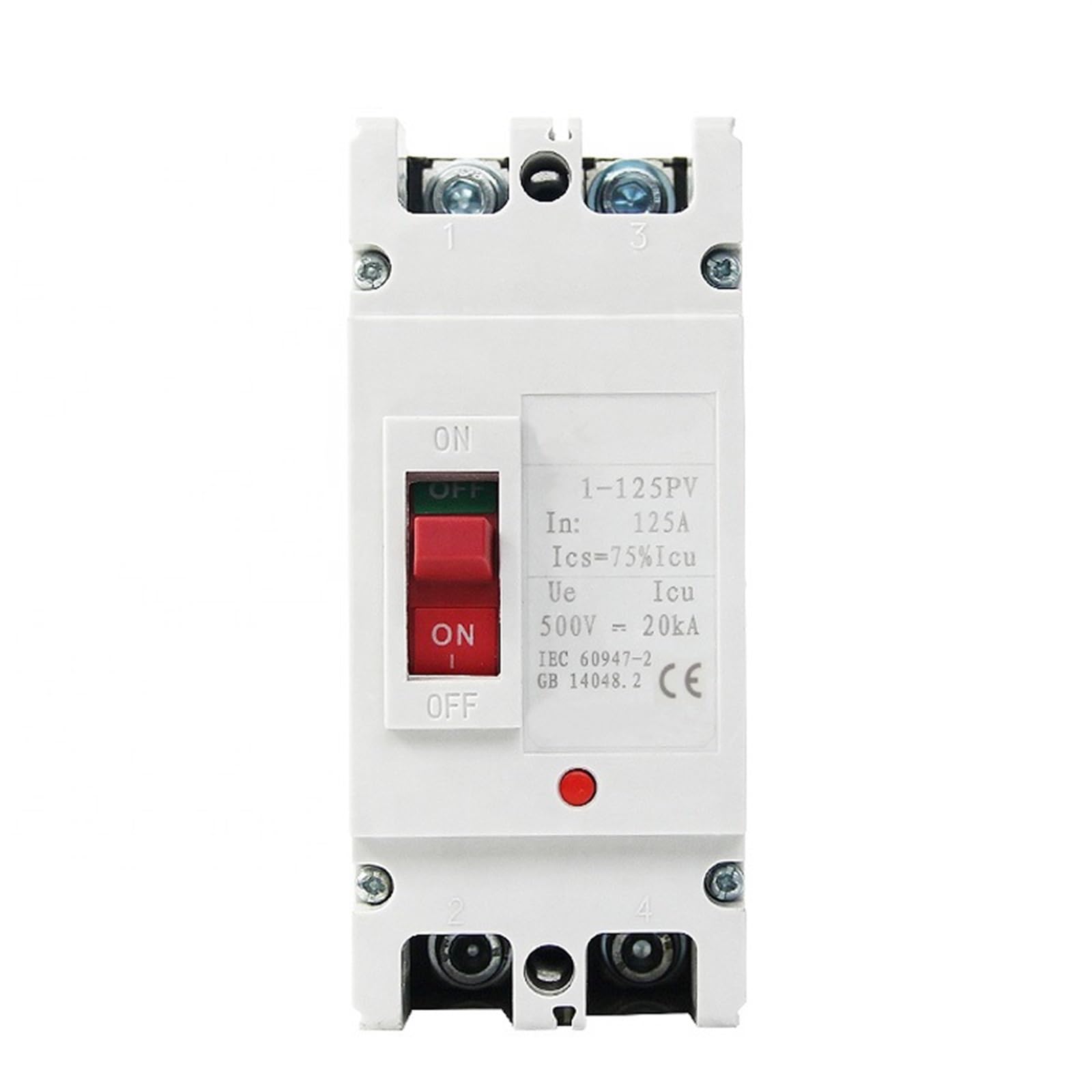 NVSFZGIYG DC Circuit Breaker Mccb 2P Air Switch Photovoltaic 100A 125A 160A 200A 250A for Solar PV System 1Pcs(25v)