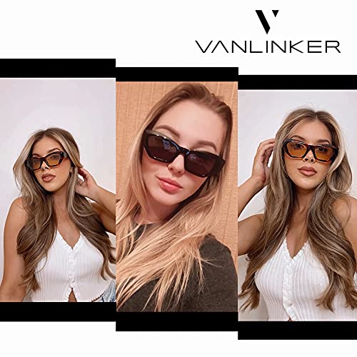 Buy VANLINKER Trendy Skinny Small Cat Eye Sunglasses Polarized for