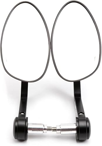 Espejos laterales para manubrio de 78 pulgadas de 0.866 in, espejo retrovisor universal para motocicleta, espejo retrovisor lateral, espejos de