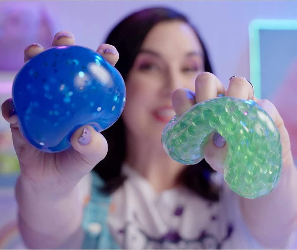 Doctor Squish: Squishy Maker, New Shiny Glitter Station Maker, Decorate with Confetti, Sparkles & Colored Ink, Variety of Sizes, Just Add Water to Make Your Own Slime, for Ages 8 & up