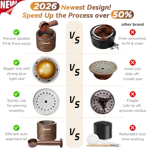Capsule Vertuo réutilisable pour dosette Nespresso Vertuoline avec couvercles - 7