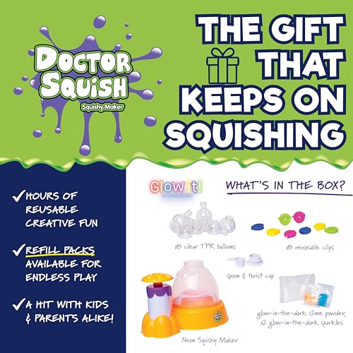Doctor Squish Neon Glow Squishy Kit