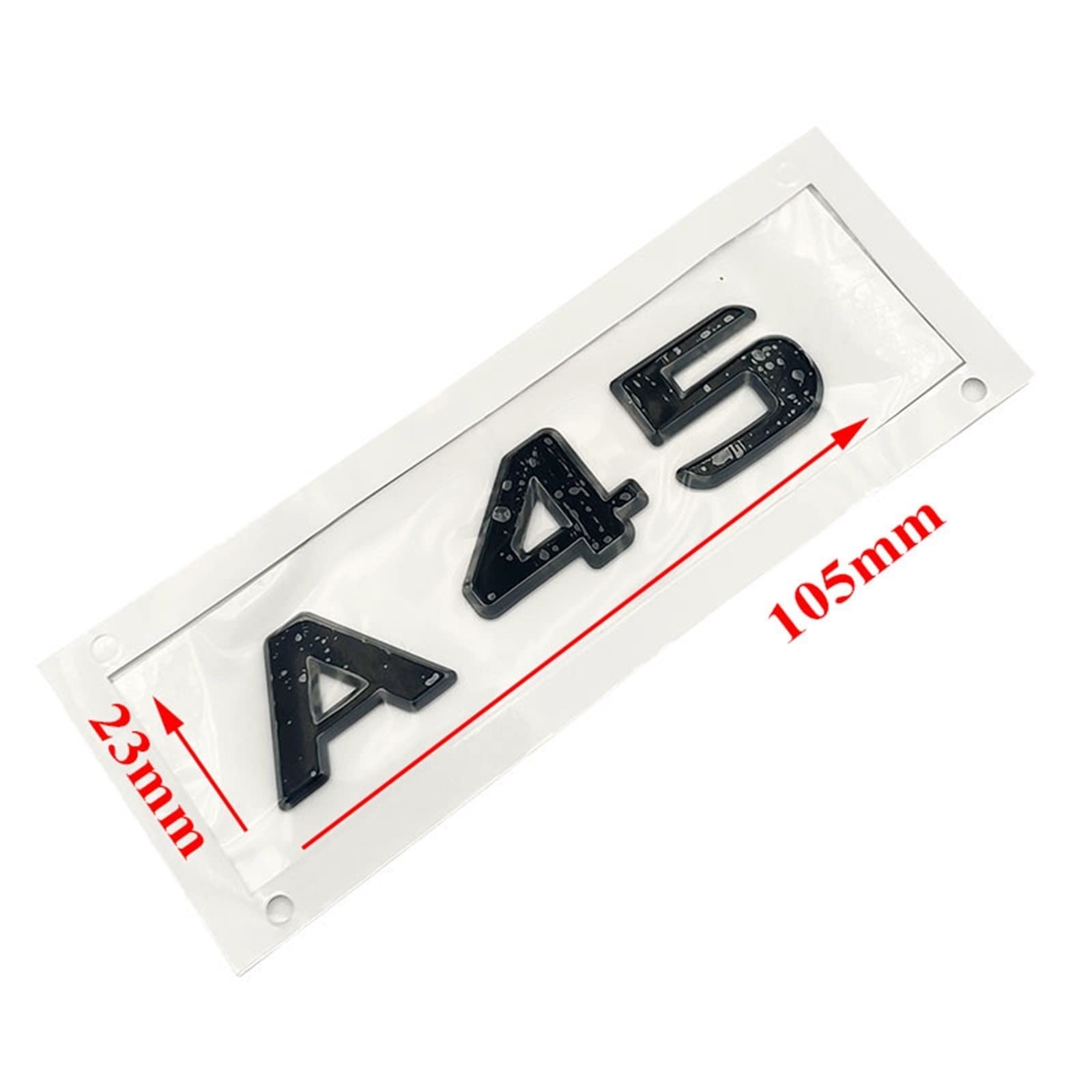 3d ABS Chrome Noir Logo A35S A45S Emblème Lettres Badge Autocollant De Voiture Pour Mercedes Benz A45S AMG W176 W177 Accessoires