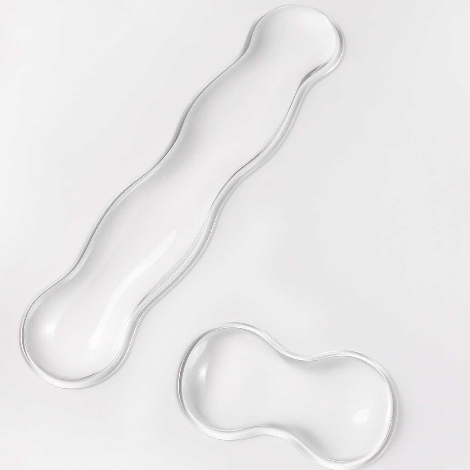 Sumgsn Silicone Gel Keyboard & Mouse Wrist Rest Set, White Cool Soft Ergonomic Wrist Rest, Relax Your Wrist, for Laptop Computer Office & Home