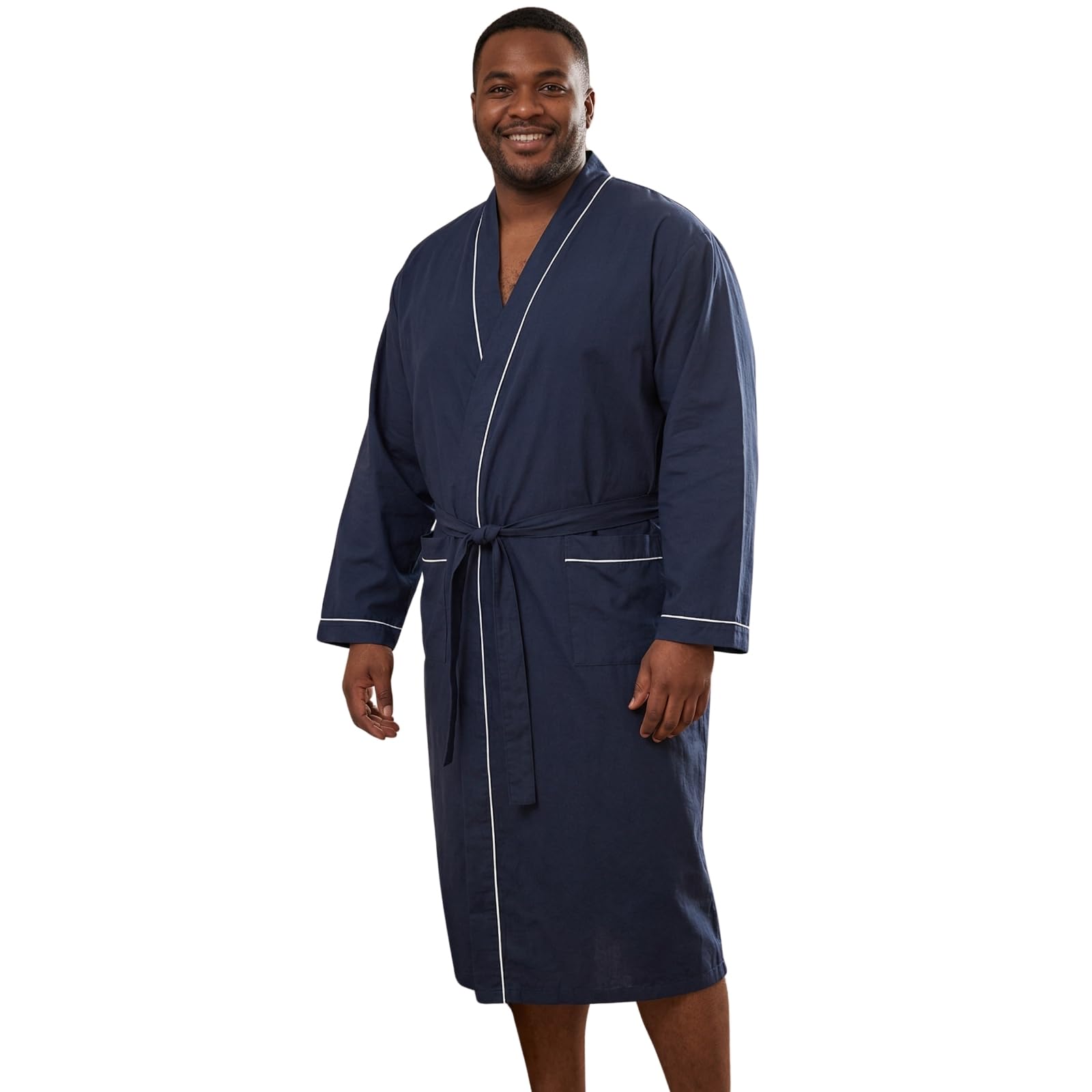 Espionage Men's Plus Size Traditonal Gown in Navy 5XL