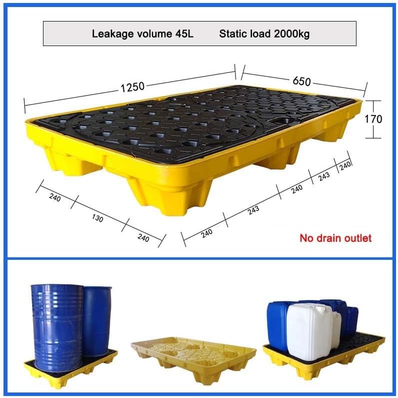 Stackable Oil and Paint Drum Tray - Modular Spill Containment Platform for Garage Storage, Heavy-Duty Industrial Design, Removable & Easy to Clean, Ideal for Workspace Organization
