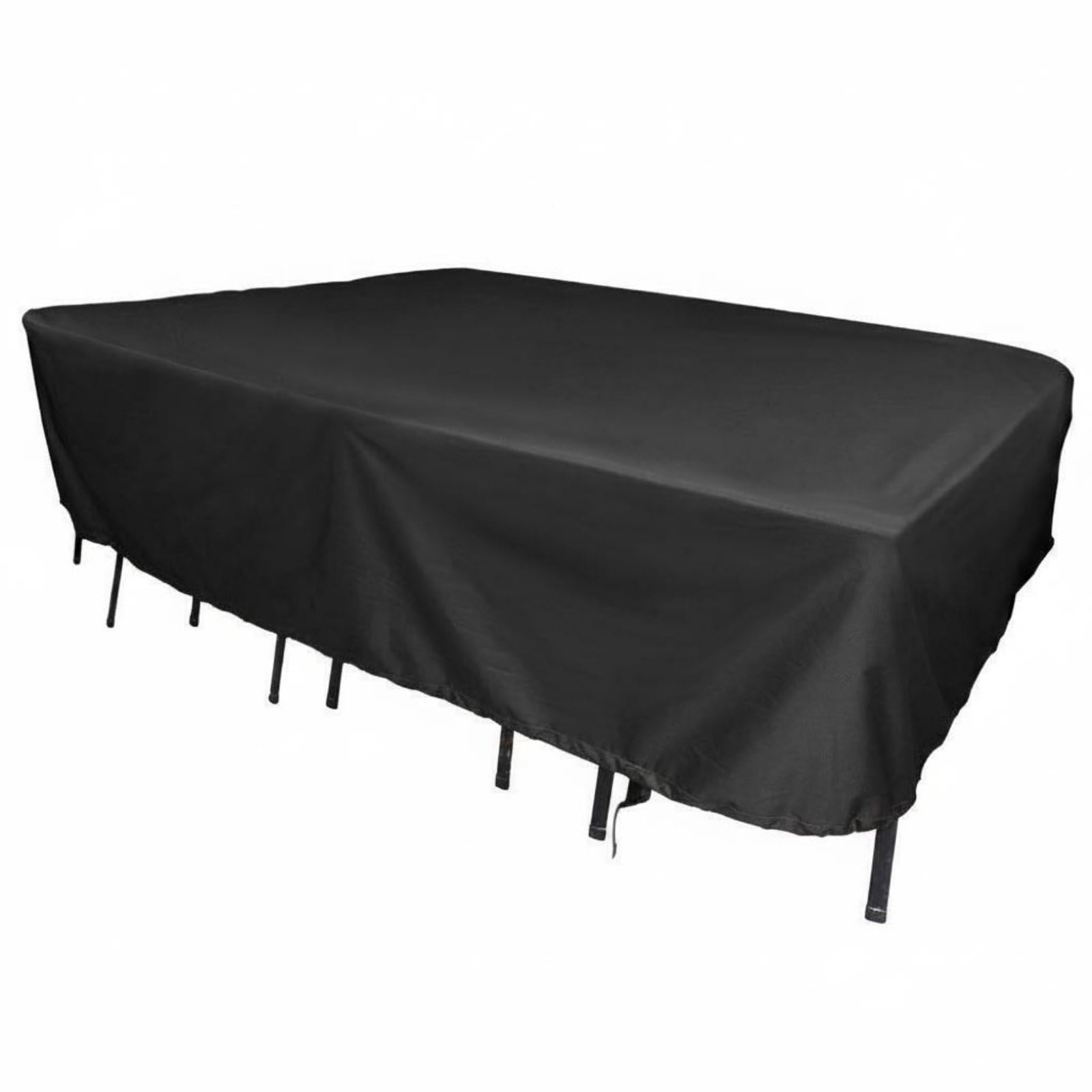 Waterproof Patio Furniture Cover Dustproof Outdoor Table Cover Protection Garden Furniture Protector, Black, 190T 224x147x58cm | Home & Garden | Yard Garden & Outdoor Living-image-0