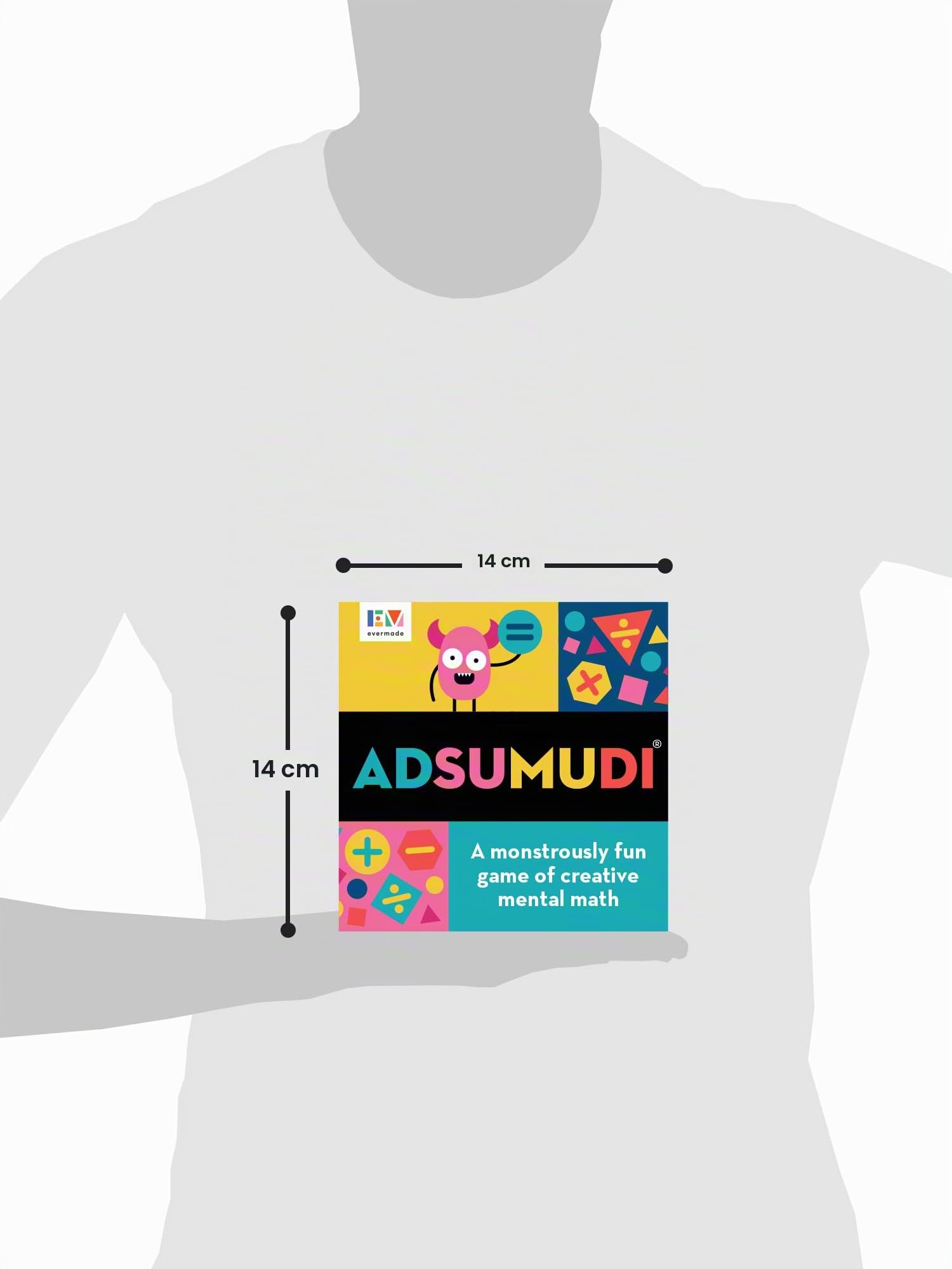 Adsumudi - Juego de matemáticas - El Juego Inteligente y monstruosamente Divertido para niños para Practicar multiplicación, Suma y resta, Ideal para niños de 8 a 12 años
