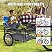 VEVOR Bike Cargo Trailer, 160 lbs Load Capacity, Heavy-Duty Bicycle Wagon Cart, Foldable Compact Storage & Quick Release with Universal Hitch, 16