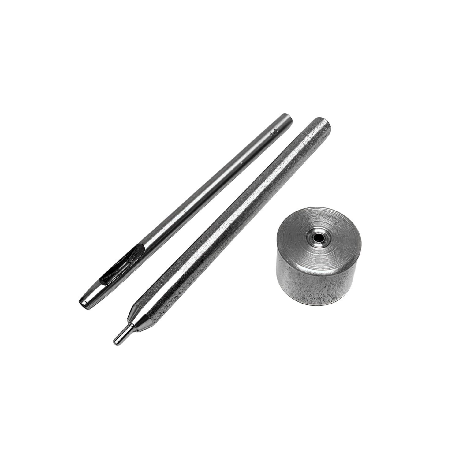 Herramienta de troquel de perforación de ojales de 3 mm, herramienta de ajuste de ojales (incluye base y ariete) para núcleos de cuentas, ropa, proyectos de bricolaje (dorado)