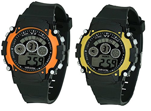 LEMONADE Digital Multicolour Dial Boys and Girls Sports Watch (Pack of 2)