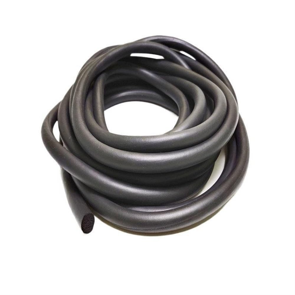 Anyaciy One Color Weather Stripping Seal 5M Thick Foam Rubber Weather Stripping, Diameter 2-12Mm Epdm Gasket Trim Seal, Black Round Sponge Cord 1 Piece(9Mm)