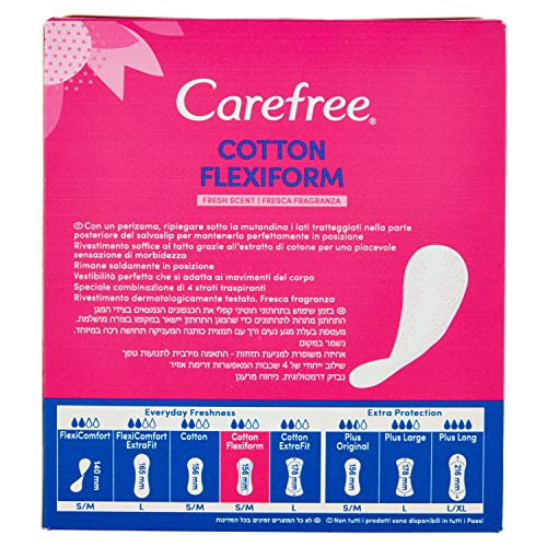Carefree Slipeinlagen Flexiform Fresh, 1er Pack, 58 Stück