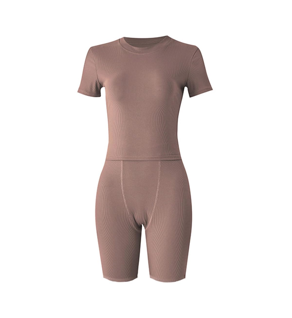 LICOBOD XS-3XL codzienny trening dwuczęściowe stroje dla kobiet koszulka z krótkim rękawem + elastyczne szorty z wysokim stanem zestawy streetwear